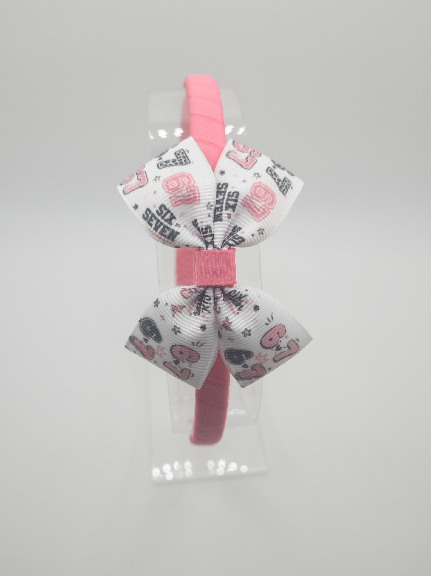 Six Seven Print Bow Hairband