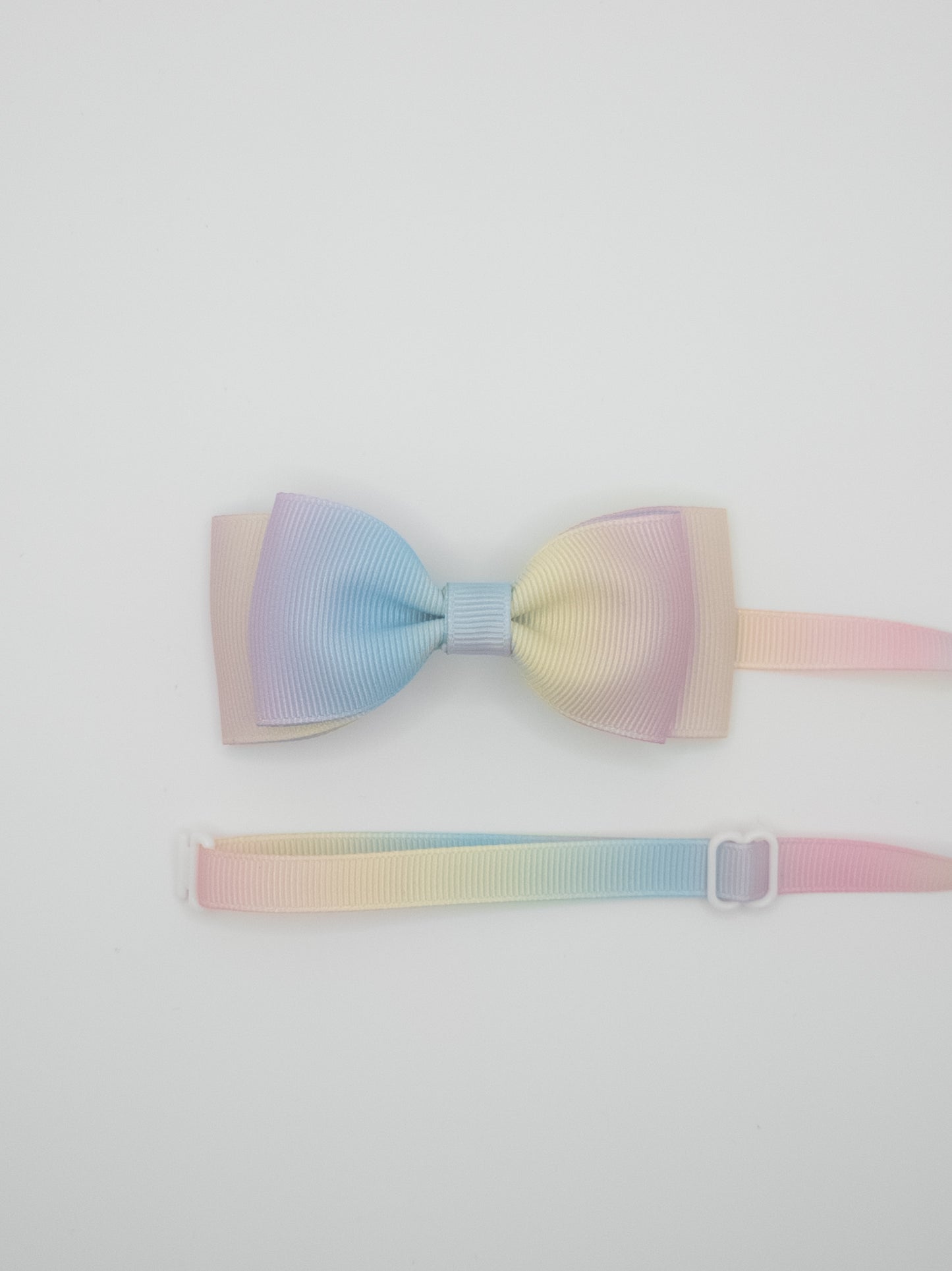 Pastel Rainbow Classic Pet Bow