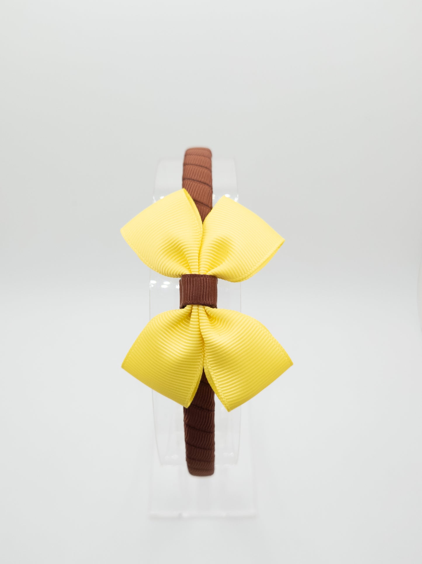 Brown & Yellow School Bow Hairband
