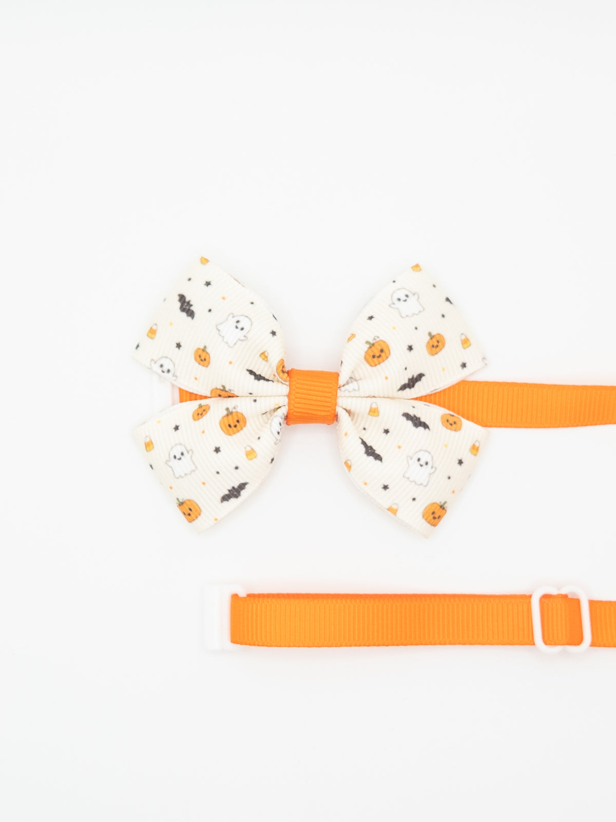 Ghosts & Pumpkins Print Pet Bow