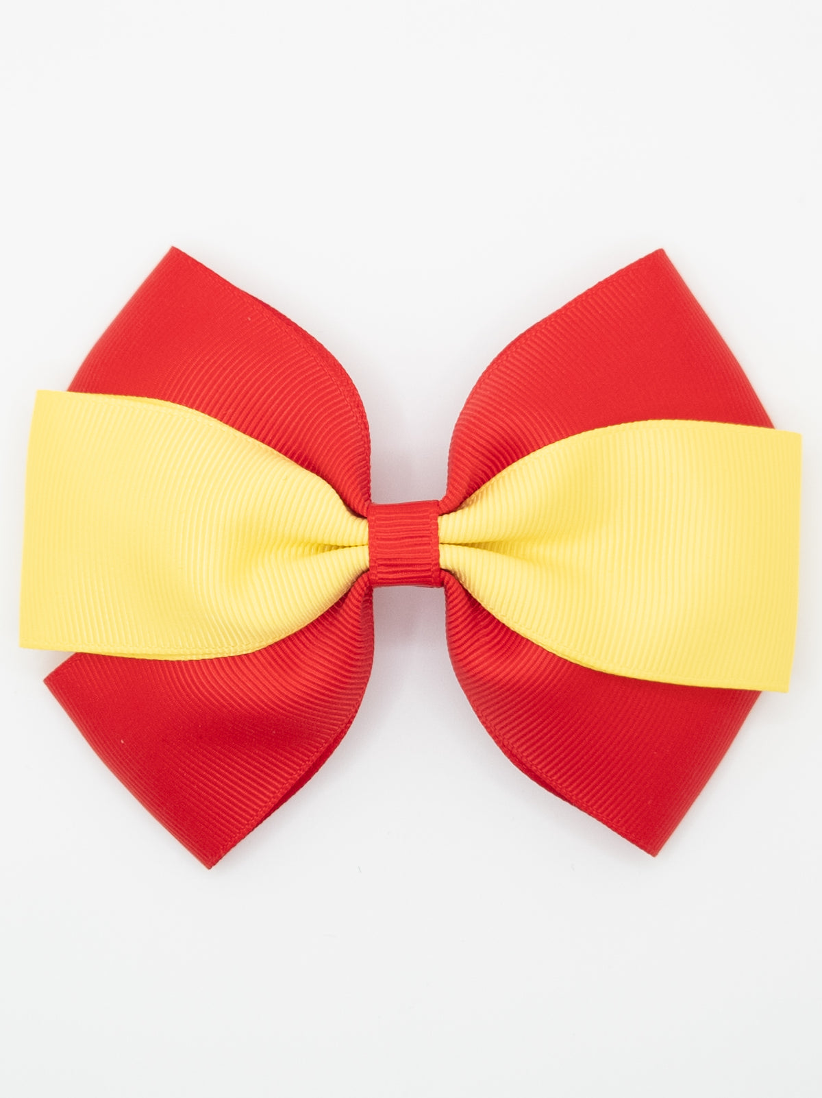 Red & Yellow School Hair Bow