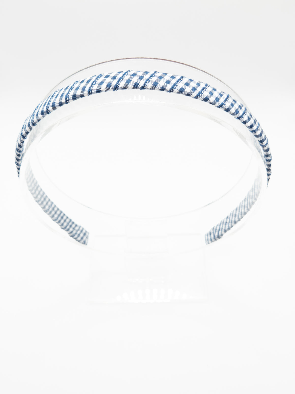Navy Gingham Hairband