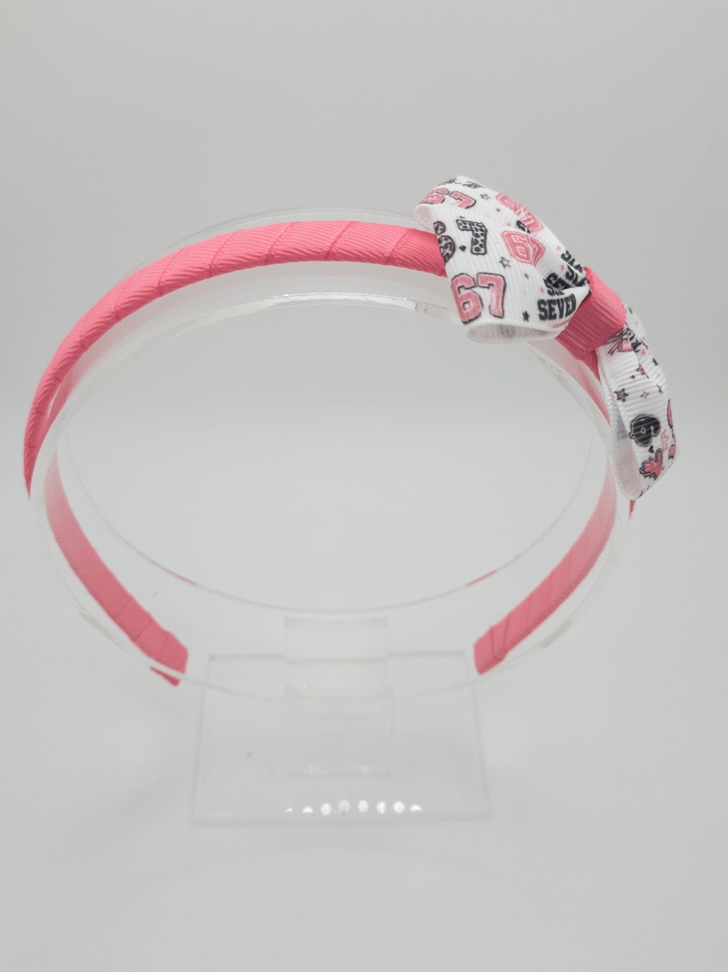 Six Seven Print Bow Hairband
