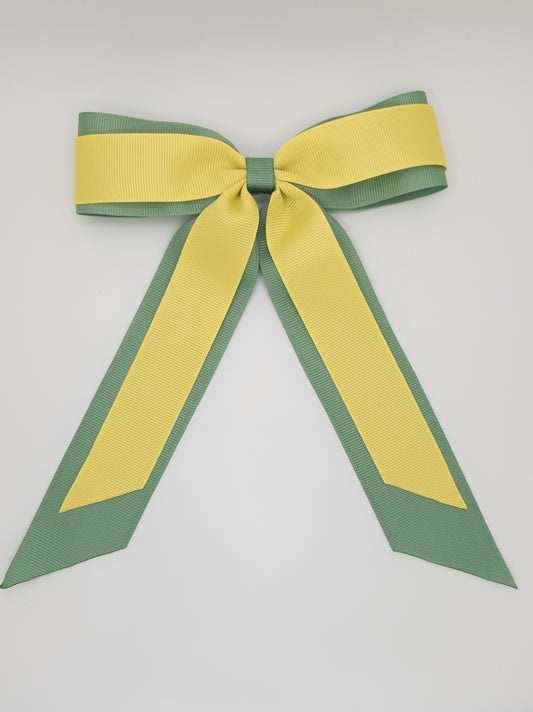 Two Coloured Bow With Tails