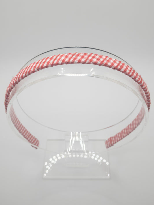 Red Gingham Hairband