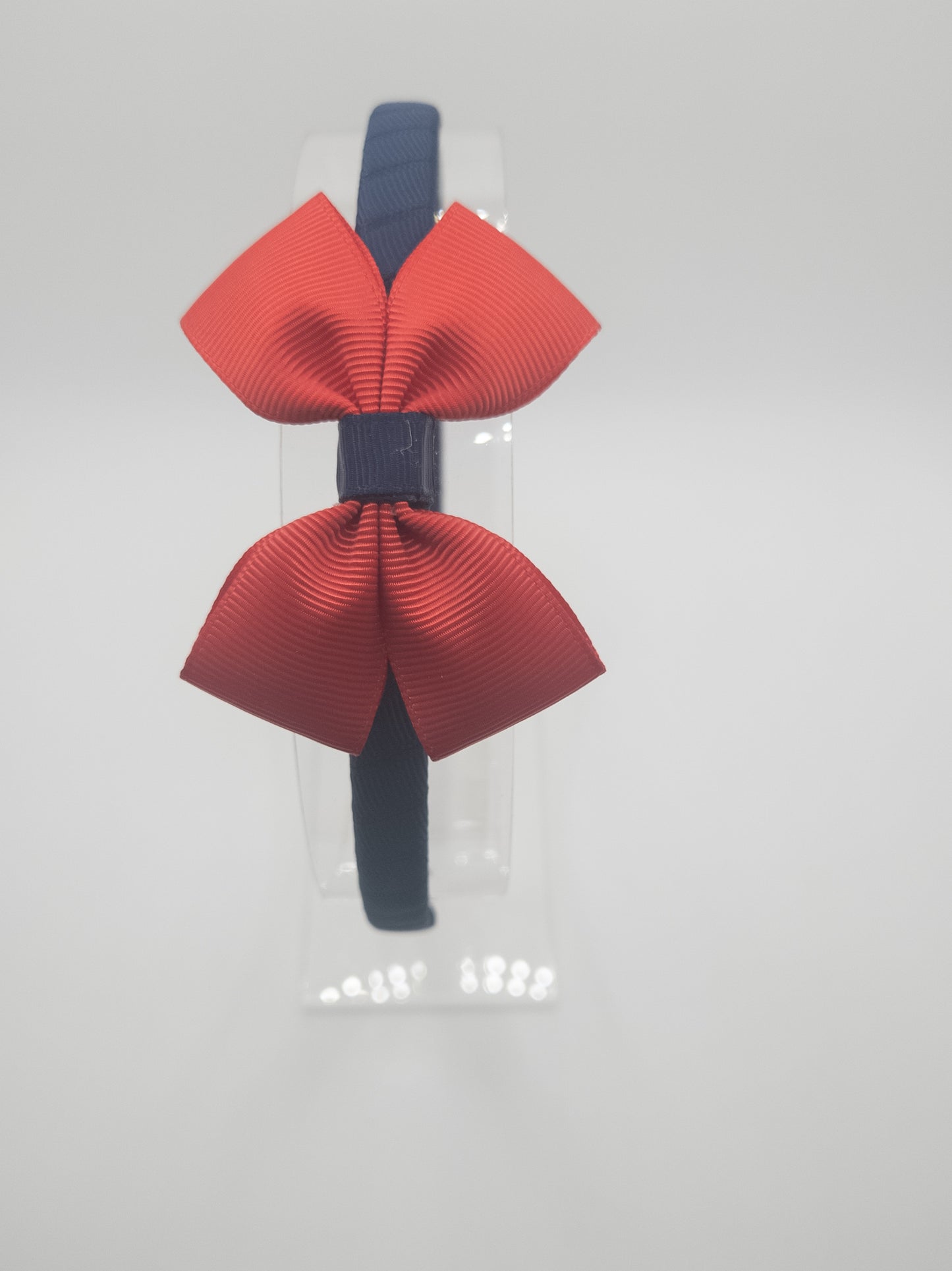 Navy & Red School Bow Hairband