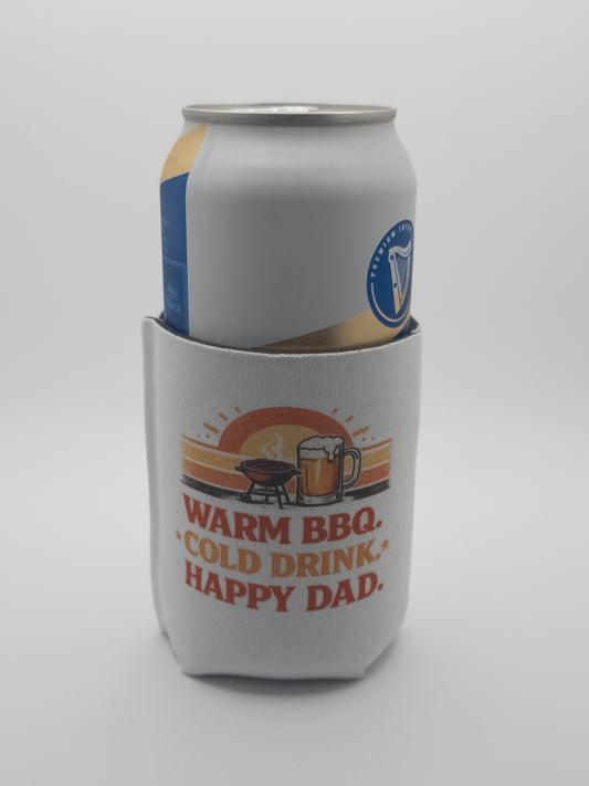 Warm BBQ. Cold Drink. Happy Dad. Drink Cooler