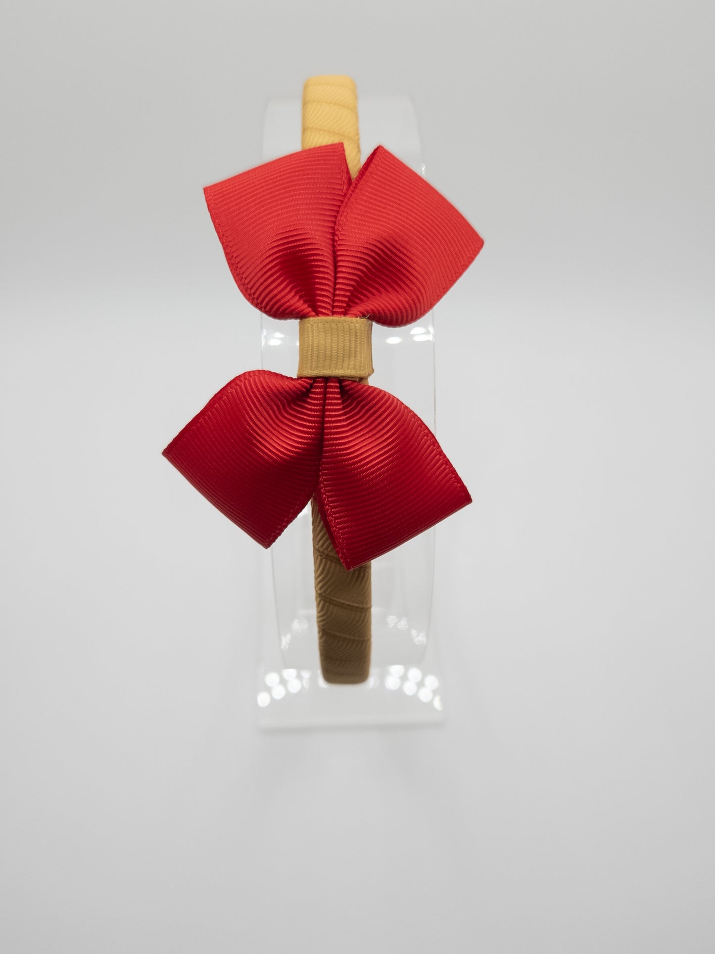 Gold & Red School Bow Hairband