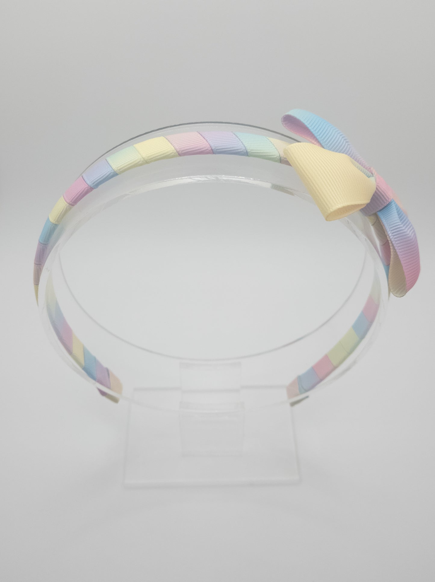 Pastel Rainbow Double Bow Hairband