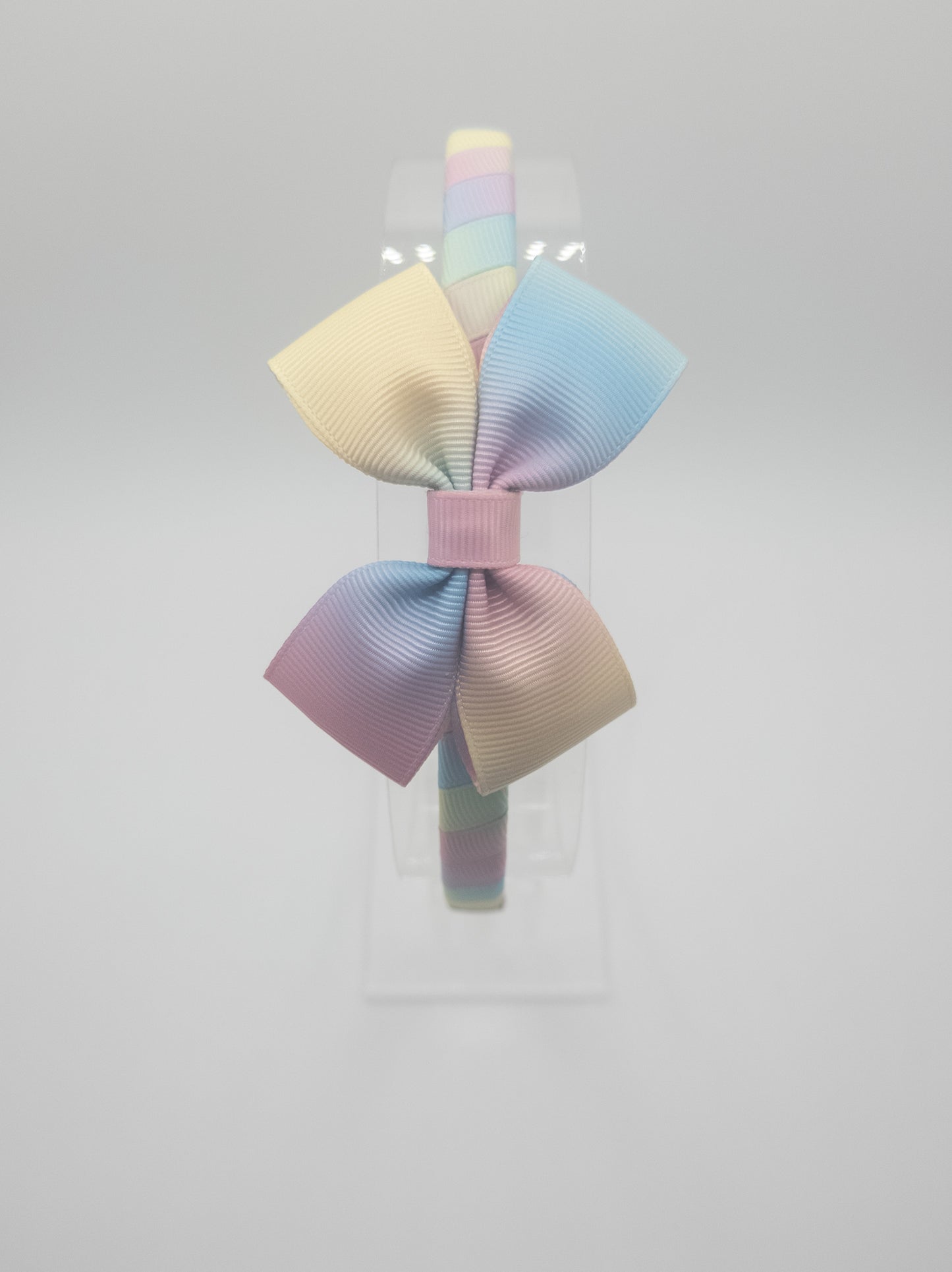 Pastel Rainbow Double Bow Hairband
