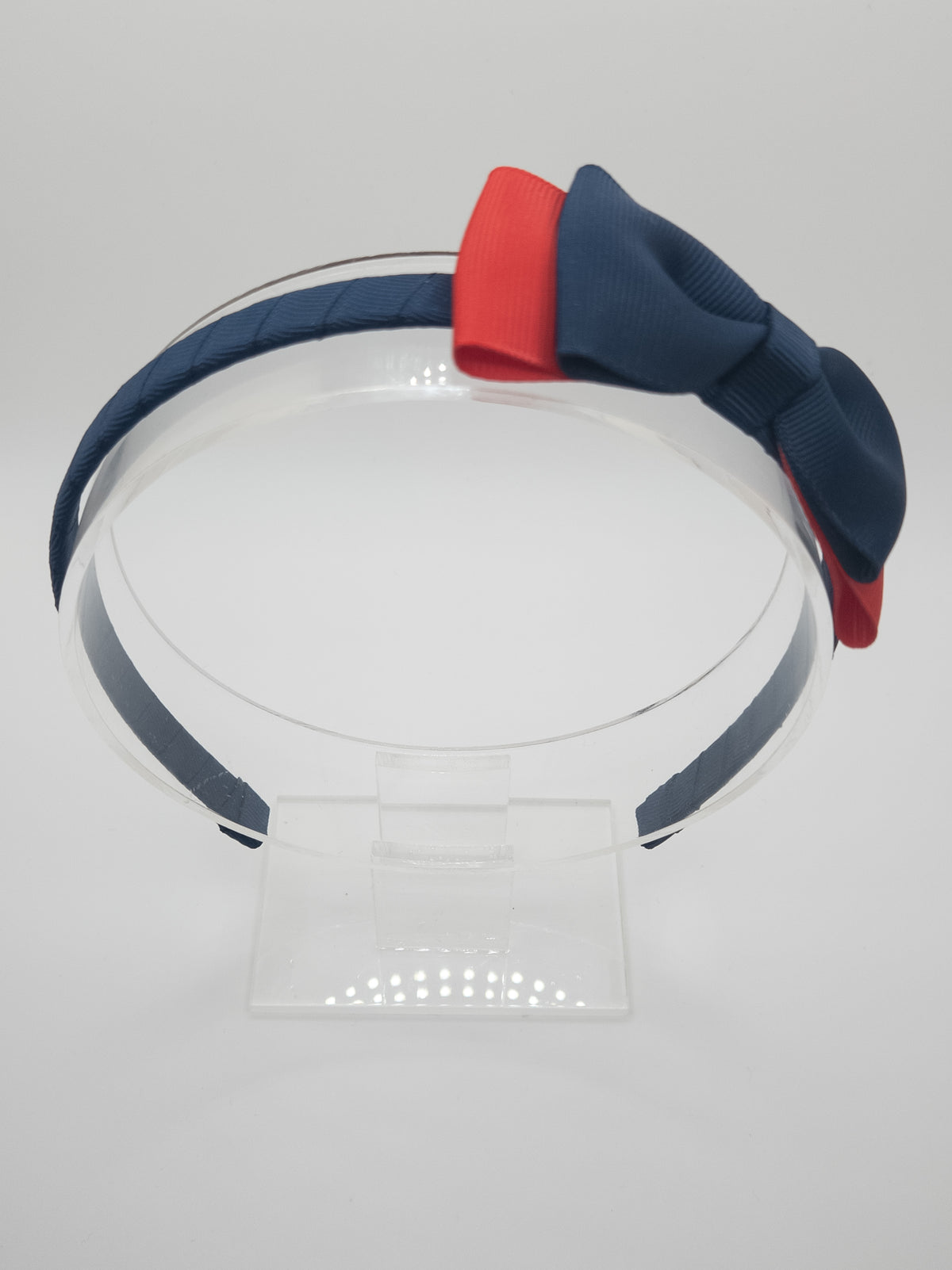 Navy & Red School Classic Bow Hairband