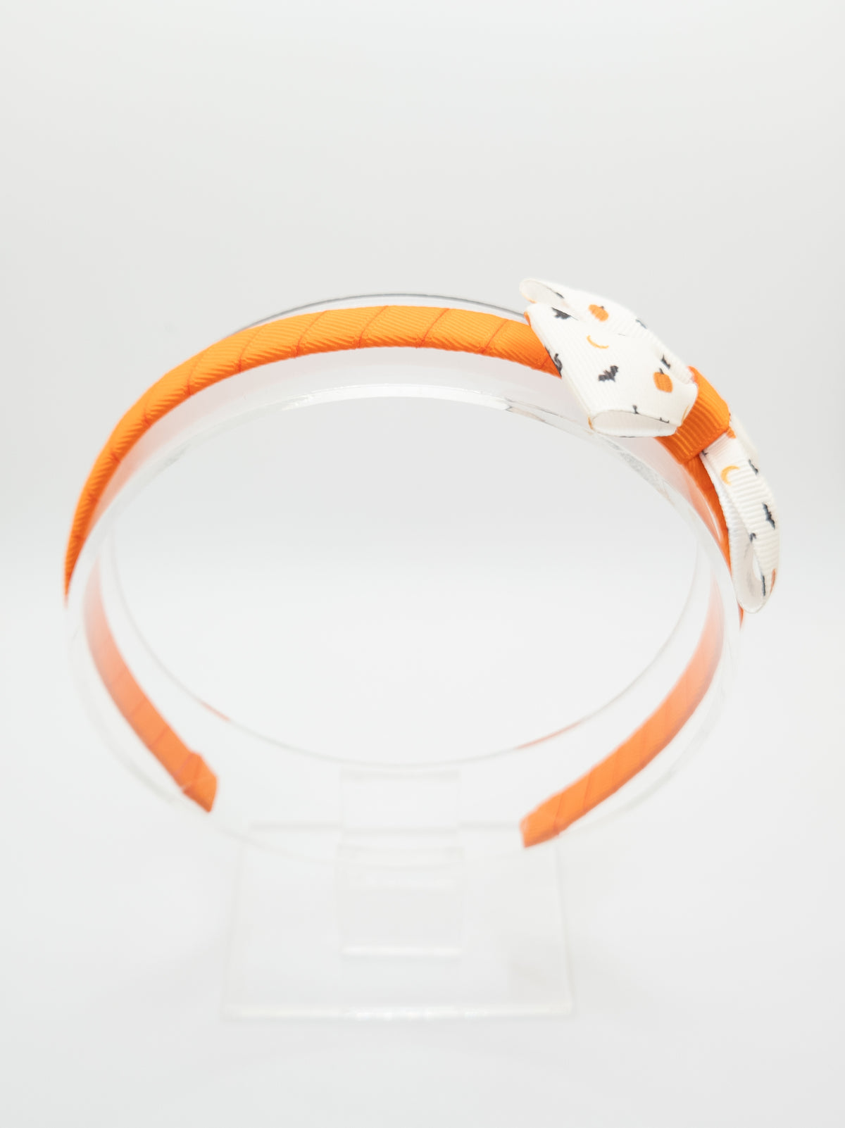 Black Cats & Pumpkins Print Bow Hairband