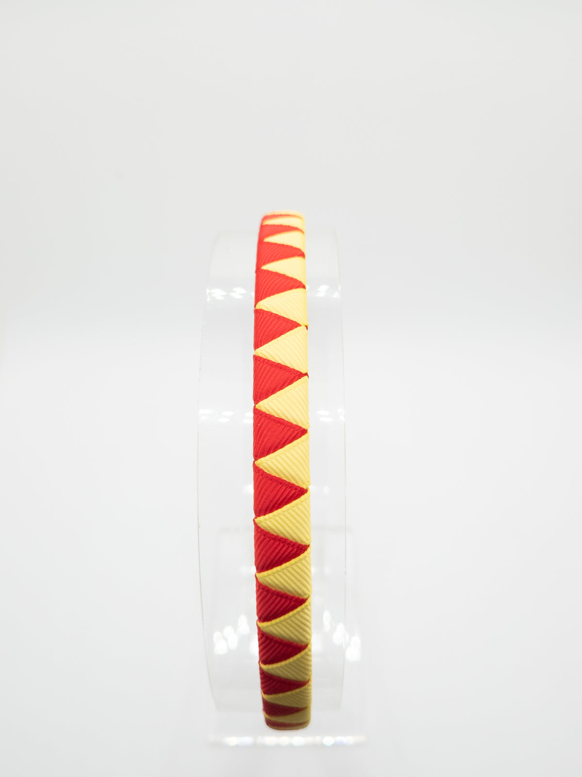 Red & Yellow Grosgrain Wrapped Hairband